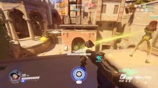 Overwatch Competitive | Silver Ranked Mercy  | Bad Aim Mercy 1v1