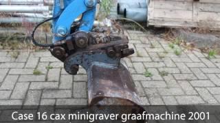 Case 16 cax minigraver graafmachine 2001