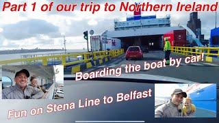 Mister Drone Family Trip to Northern Ireland (Part 1). Boarding the ferry by car & checking it out!