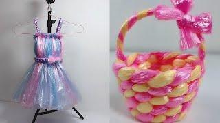 Creative Works by Garbage Bags | Princess Dress DIY | Bonsai & Basket DIY | Handwork DIY