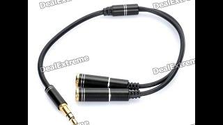 1 x 3.5mm Male to 2 x 3.5mm Female Audio Cable