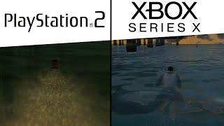 Gta San Andreas - Definitive Edition Swimming Speed Comparison - XBox Series X vs Ps5 (Ps2 on 1080p)