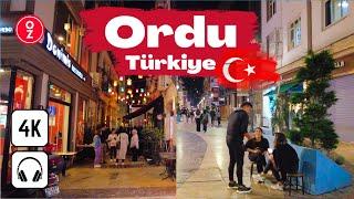 ORDU - Türkiye  4K Full City Walking Tour | Spending a Night in Altinordu