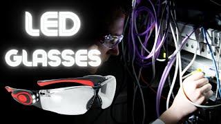 JSP Stealth LED Safety Glasses - Stealth ™ 8000 with 2 side mounted rechargable LED Lights