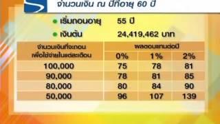 วางแผนการเงิน (เกษียณอายุ 55 ปี โดยมีเงินเก็บ 20 ล้านบาท)