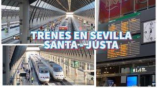 Trenes Variados en Sevilla Santa - Justa (MD, Cercanías, AVE) | Diciembre 2022