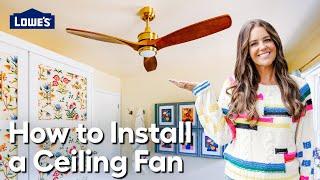 How To Install a Ceiling Fan | The Weekender Essentials