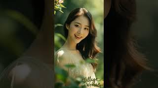 the charm of a beautiful village girl with a beautiful smile