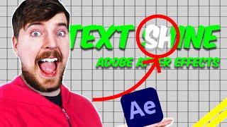 MrBeast Text Shine Effect On Adobe After Effects