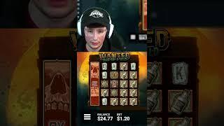 HUGE CONNECTION On WANTED DEAD OR A WILD!! #shorts #slots #wanted