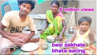 Mand Bhat Eating|Basi Pakhala Eating|Odisha Rural Village Life