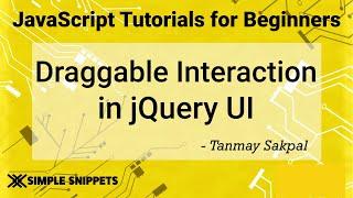 56 - Draggable Widget in jQuery UI | jQuery Tutorials for Beginners | jQuery UI Library