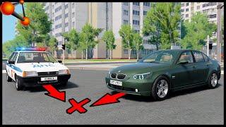 МИГАЛКИ Не ПОМОГЛИ? АВАРИИ На ПЕРЕКРЕСТКЕ! - BeamNg Drive