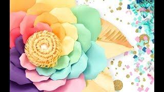 Iris Unicorn Flowers- Giant Paper Flower Templates & Tutorials