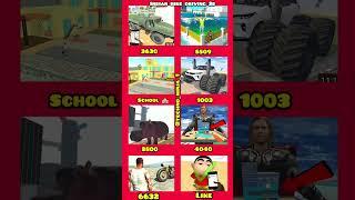 Army Truck + New School + Monster Fortuner + GTA 5 Bike + ALL RGS TOOL Cheat Code #ibd3d #shorts