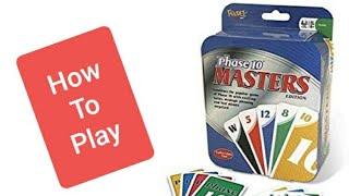 How To Play Phase 10: Masters Edition Card Game