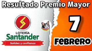 Resultado LOTERIA DE SANTANDER Viernes 7 de Febrero de 2025