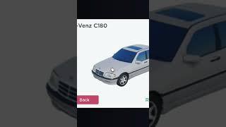 I bought the Mercedes C180 #roblox #cdid #mercedes