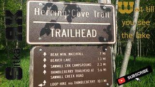 Hike Sitka Alaska - Herring Cove Trail - Bear Mt. waterfalls - Wait untill you see the lake