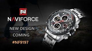 Top 10 men's watch brand NAVIFORCE Watch new design Multi-functional LED digital quartz watch NF9197