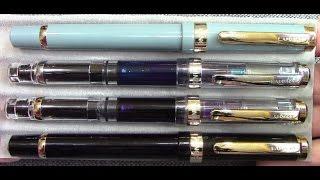 Wing S 698 Piston Fill Fountain Pens, Clear & Black Versions