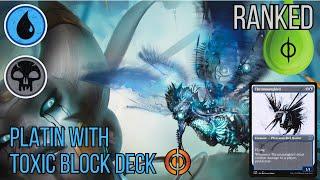 Playing matches in Platin with Dimir Toxic Proliferate Block Deck | MTG Arena ranked