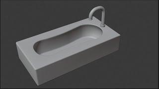 Blender 2.82- bathtub modeling  | a part of fantasy bath |  Tutorial