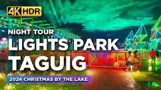 Look! The BIGGEST Lights Park in the PHILIPPINES! | Night Tour at Christmas by the Lake in Taguig