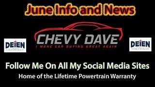 Chevy Dave's June News and Info