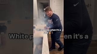 Black people vs white people when it’s a fire ‍️#fyp #comedy #funny  @Hiitsstriker