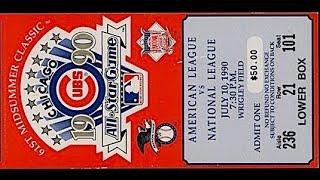 1990 MLB All Star Game CHICAGO Original CBS Broadcast