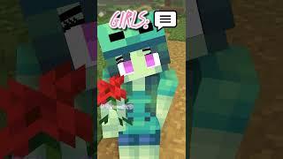 Girls VS Boys in Minecraft#trending #shorts