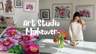 Art studio makeover and workshops in Florence and on Patreon 