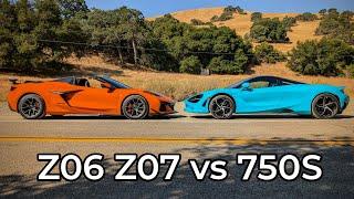 2023 Chevrolet Corvette C8 Z06 vs 2024 McLaren 750S - Head to Head Review!