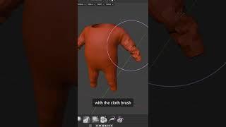 Blender Sculpting Brushes Tip for Easy Folds
