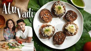 Authentic Maharashtrian Alu Vadi Recipe | Patra with Omkar & Amrita Raichand