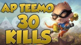 [League of Legends] AP Teemo 30 kills full game commentary