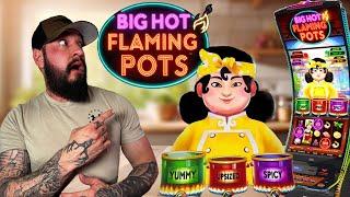 REVEALED! Big Hot Flaming Pots Slot Machine  Slot Tech Explains and Plays  Secrets and more!