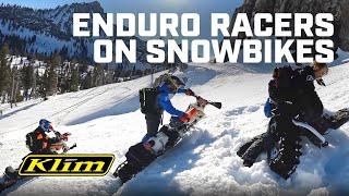 Pro Dirt Bikers Shred Snowbikes | Day 1