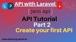 Create your first API | API with Laravel | API tutorial | Laravel 8 | Learning Points