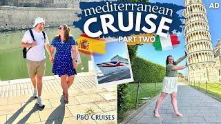 MEDITERRANEAN CRUISE!  PART 2 • Palma, Mallorca  Florence & Pisa, Italy  P&O Cruises Arvia AD