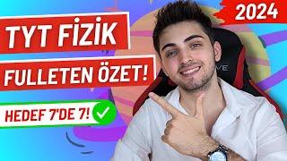 2024 TYT FİZİK FULLETEN SON TEKRAR! | Bunları Bilmeden Sınava Girme! | #yks #tyt