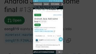 Android WebView browser test