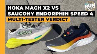 Hoka Mach X2 vs Saucony Endorphin Speed 4: Two runners compare the versatile plated trainers