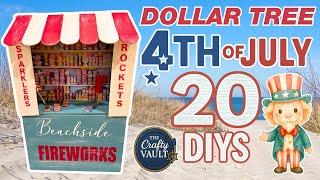  20 Coastal 4th of July Dollar Tree DIYS from The Crafty Vault You Will Love!