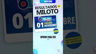 Resultado MiLoto del 1 de Noviembre 2024 #shorts #resultado #miloto  #chance