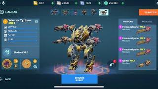 Typhon Igniter MK3 | Perfect for combat Rook no scape | War Robots Gameplay