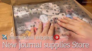 [sub] 새로운 스토어 소개해드림 Journaldream 언박싱&다꾸 ASMR ️international shipping⭕️ journal supplies unboxing