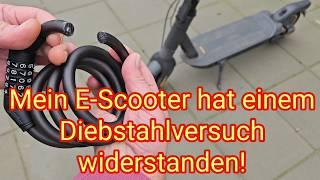 Versuchter Diebstahl! Mein E-Scooter hat wiederstanden Ninebot Max G2D