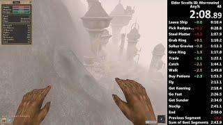 Morrowind Any% speedrun in 2:47 IGT